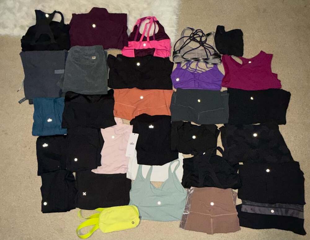 30 Piece Lululemon/ALO/Vuori Yoga Activewear Bundle SIZE S-XL MIXED SIZES